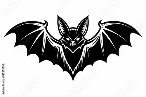 Bat Silhouette Vector Illustration