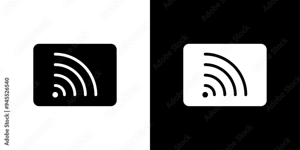 Screen cast icon logo set vector Screen cast icon logo set vector