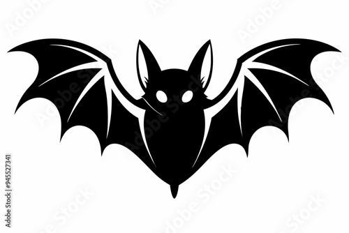 Bat Silhouette Vector Illustration