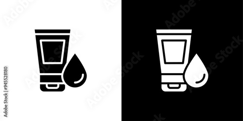 Water-based lubricant icon logo set vector