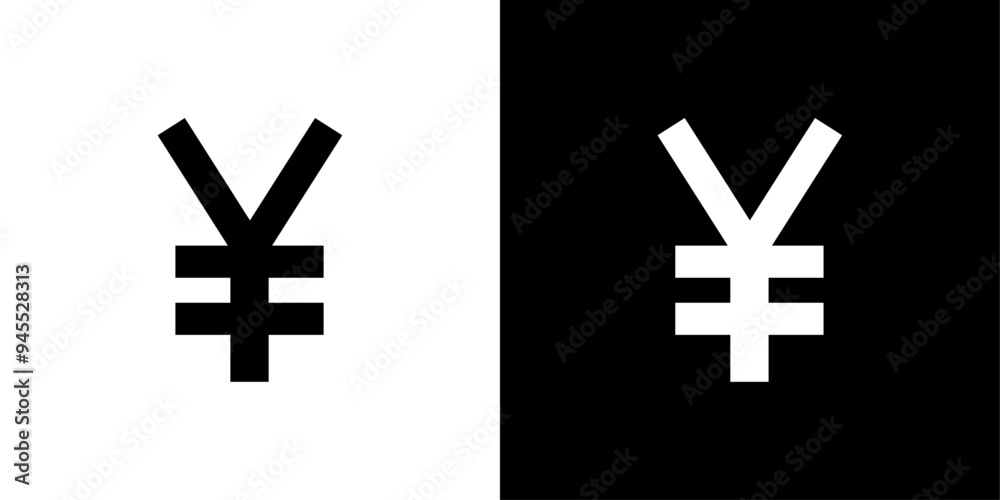 Yen sign icon logo set vector Yen sign icon logo set vector