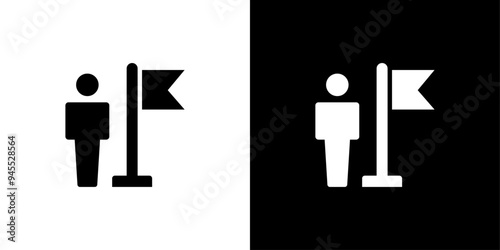 Ambassador icon logo set vector