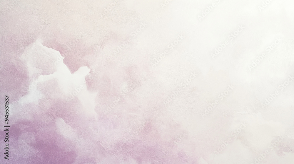 Fototapeta premium soft pastel gradient texture on an ivory background, delicate and ethereal paper marbling-like effect with subtle blending of pale pink, lavender, and ivory tones