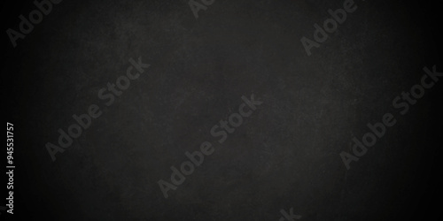 Dark black and stone grungy wall backdrop background. Blank black concrete texture surface background. dark texture chalk board and black board background. 