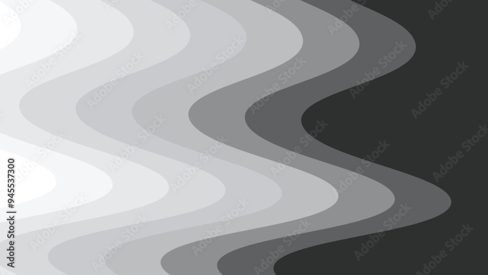 Grey wave paper cut abstract background vector image for backdrop or presentation Grey wave paper cut abstract background vector image for backdrop or presentation
