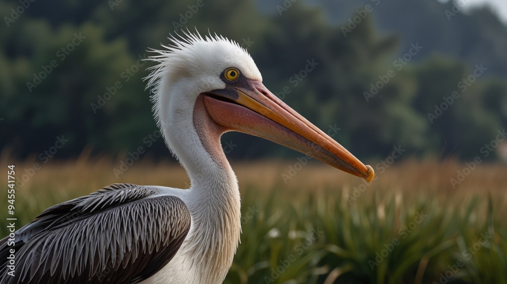 The heron with the sly face is up to something The heron with the sly face is up to something