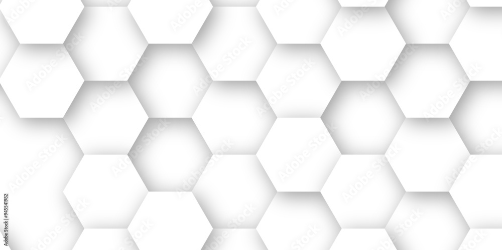 3d white hexagon empty background fresh blocks vector background 3d white hexagon empty background fresh blocks vector background