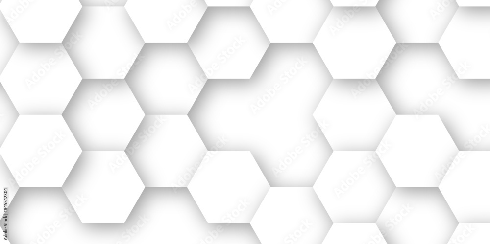 3d white hexagon empty background fresh blocks vector background 3d white hexagon empty background fresh blocks vector background