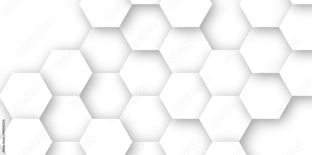 3d white hexagon empty background fresh blocks vector background 3d white hexagon empty background fresh blocks vector background