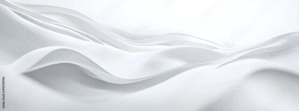 Abstract white background with soft wave lines for presentation design. Abstract white background with soft wave lines for presentation design.