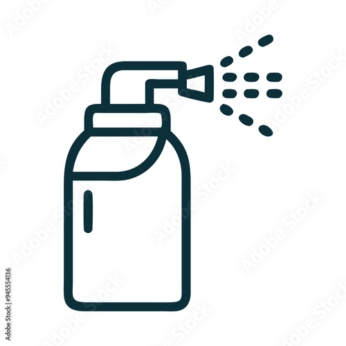 Sanitizer Spray Icon, Clean & Simple Design