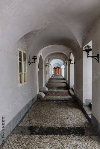 Archway at Pohorelec in Prague, Czech Republic