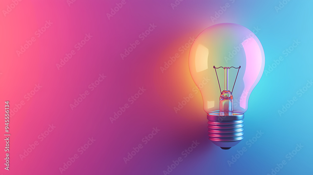 Abstract background with glowing light bulbs Abstract background with glowing light bulbs
