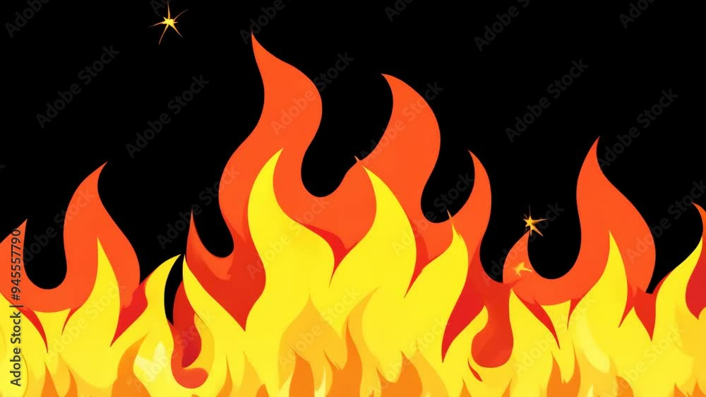 4K Cartoon Fire Elements Pack: 2D Fire Transitions with Luma Matte 4K Cartoon Fire Elements Pack: 2D Fire Transitions with Luma Matte
