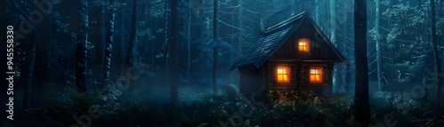 Glowing Cabin in Enchanted ...