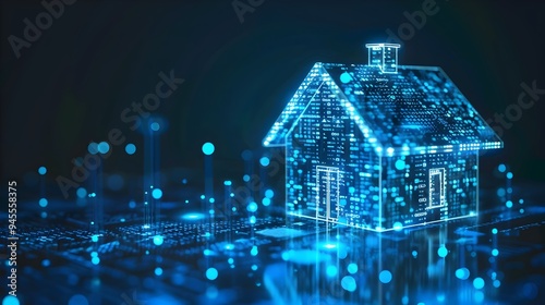 Futuristic Digital House wi...