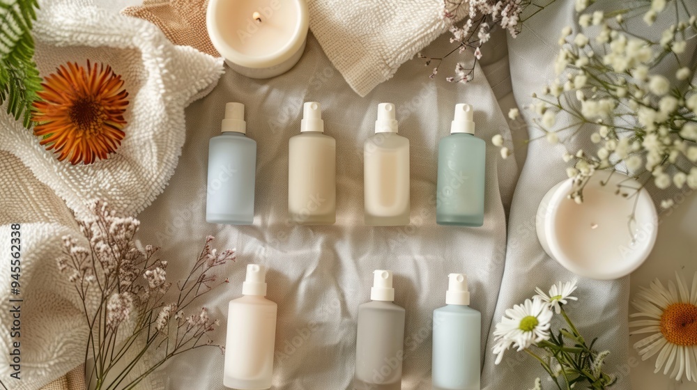 a variety of moisturizing lotions in sleek, minimalist bottles, placed on a soft, fluffy towel, symbolizing hydration and care. a variety of moisturizing lotions in sleek, minimalist bottles, placed on a soft, fluffy towel, symbolizing hydration and care.
