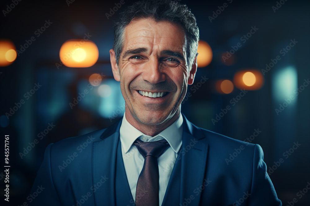 Successful business people person in modern interior office space building made with Generative AI artwork Successful business people person in modern interior office space building made with Generative AI artwork