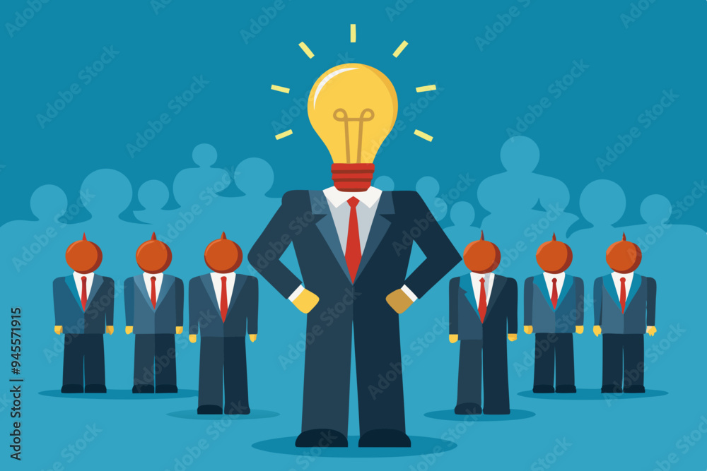 Be different, leadership individuality or unique candidate, courage or determination to success, freedom, stand out from other, freedom or creativity concept, businessman with bright lightbulb head.
Be different, leadership individuality or unique candidate, courage or determination to success, freedom, stand out from other, freedom or creativity concept, businessman with bright lightbulb head.