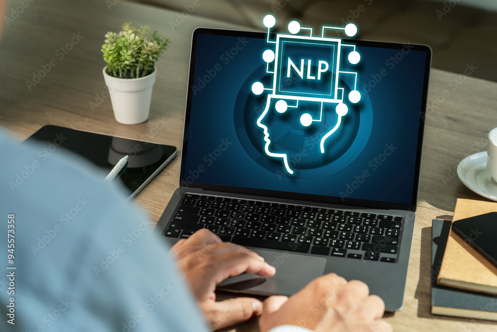 NLP natural language processing data network digital technology computer processor to connecting