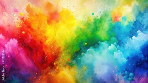 Abstract watercolor background with vibrant and colorful paint strokes , watercolor, abstract, background, colorful, paint