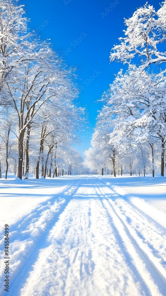 Obraz premium winter background