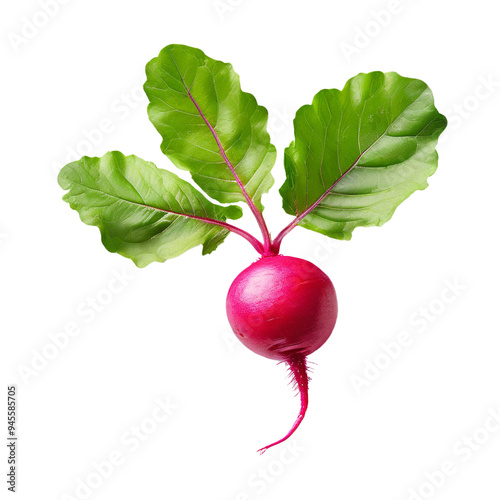 radish isolated on white photo