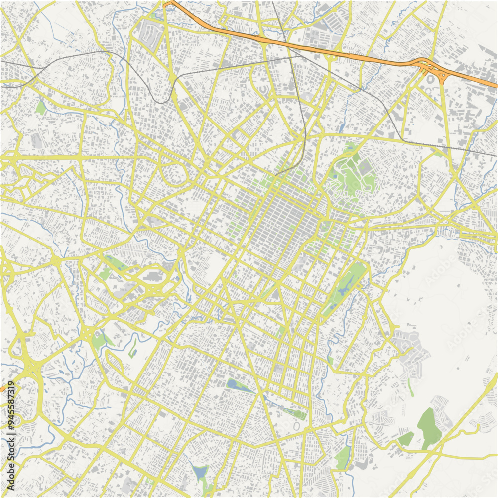 Road map of Puebla in Mexico. Contains layered vector with roads water, parks, etc. Road map of Puebla in Mexico. Contains layered vector with roads water, parks, etc.
