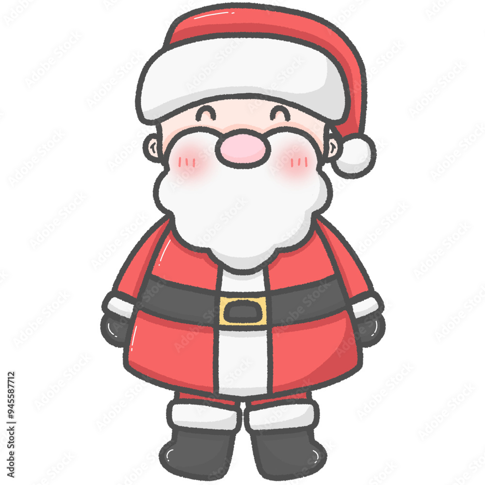 Santa Claus drawing during the Christmas season Santa Claus drawing during the Christmas season