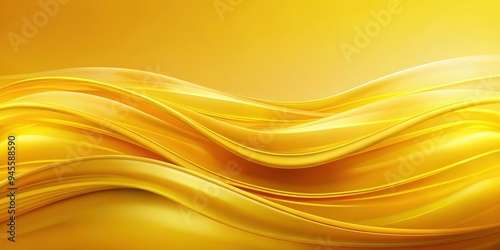 Abstract background with flowing yellow waves, abstract, background, yellow, waves, flowing, design, vibrant, pattern, texture