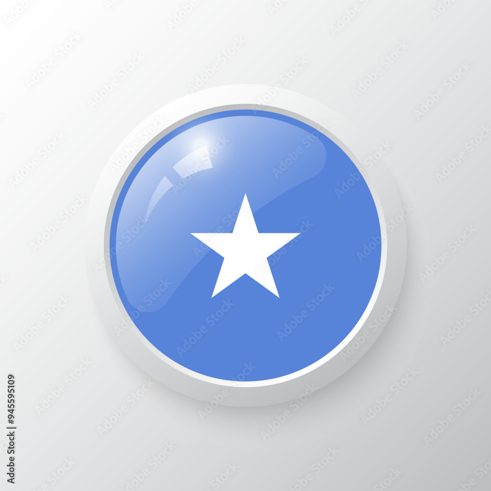 3D Button with Somalia flag. as round glossy icon on background isolated. Vector illustration eps 10.
3D Button with Somalia flag. as round glossy icon on background isolated. Vector illustration eps 10.