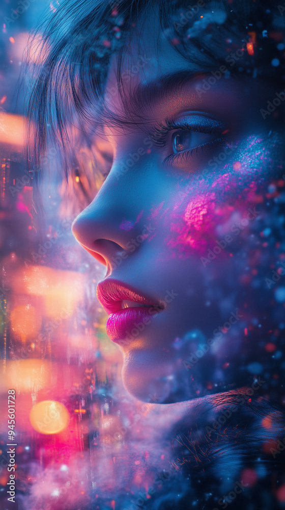 Girl in the city of future Girl in the city of future