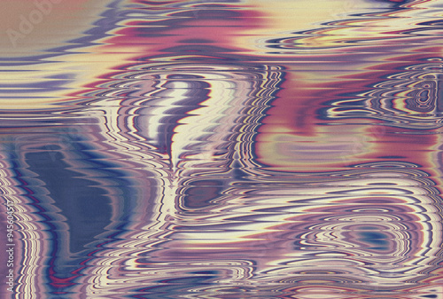 Abstract unique art background texture liquid fluid fluted painted neon iridescent gradient pastel color. Glass grainy dappled rough blurred noise bacdrop For covers, screensavers, wallpapers, etc photo