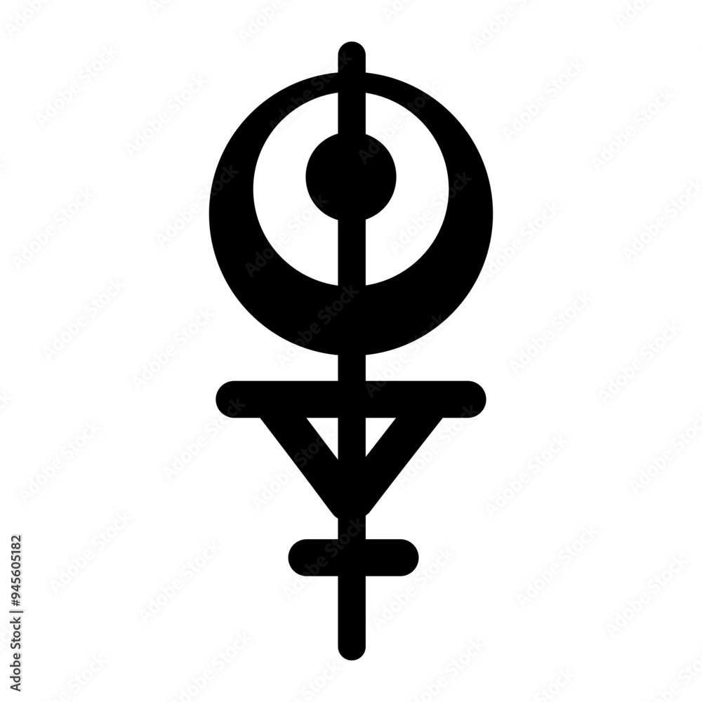 A filled style icon of negative Vibes symbol A filled style icon of negative Vibes symbol