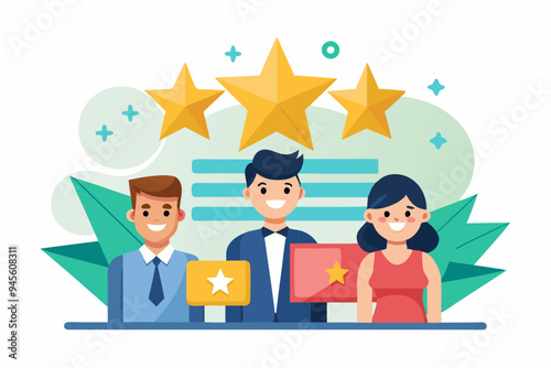 5 stars rating feedback, customer satisfaction, comment or giving product review, best reputation or ranking, assessment, excellent award concept, customer or client giving five stars feedback review
