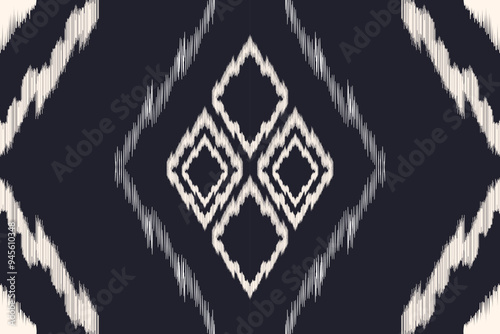 Ethnic ikat seamless pattern.beautiful pattern. folk embroidery,bohemian style,aztec geometric art ornament print.ethnic abstract art.Seamless fabric.design for fabric, carpet, wallpaper, clothing.