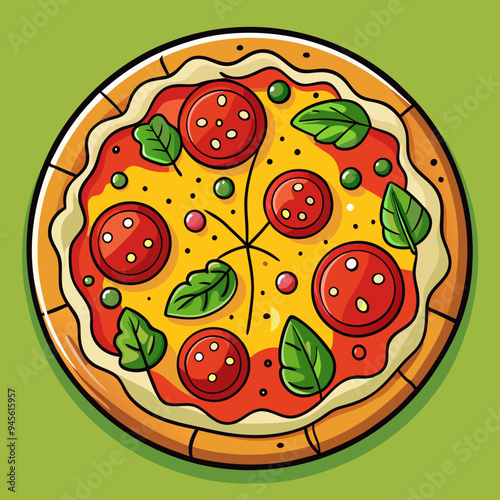 Delicious Pizza Clipart: Perfect for Menus and Advertising