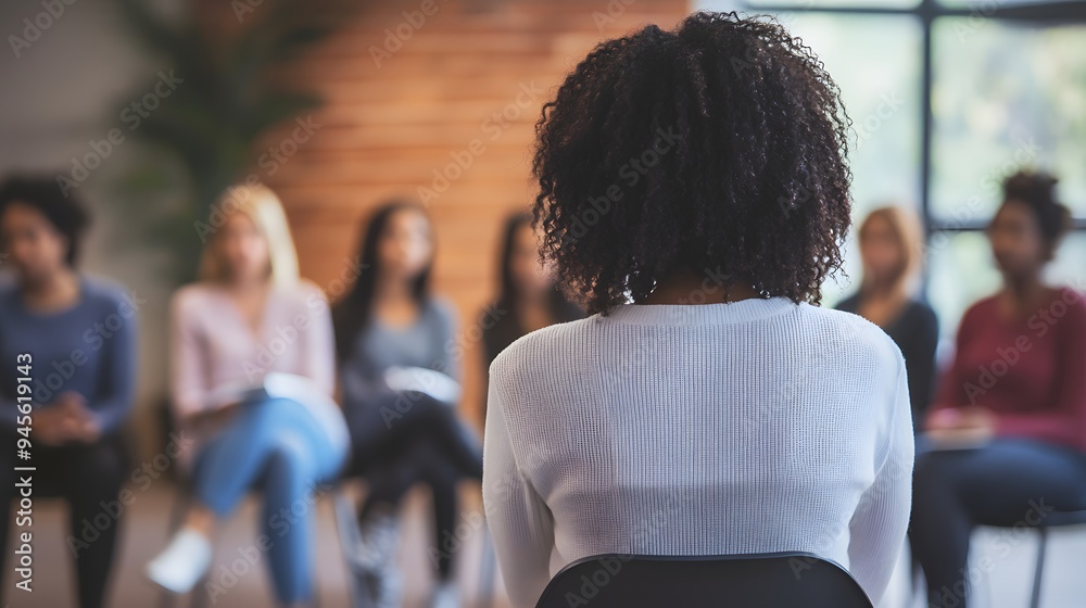 Mental health awareness. Mental health awareness. a person practicing mindfulness meditation in a quiet, serene environment. A diverse group of wome Mental health awareness. Mental health awareness. a person practicing mindfulness meditation in a quiet, serene environment. A diverse group of wome