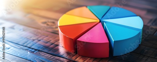Colorful Pie Chart with Pro...