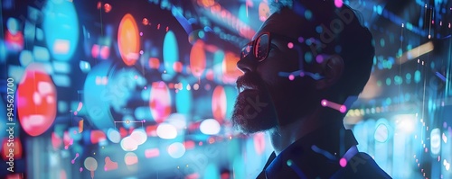 Businessman Surrounded by H...