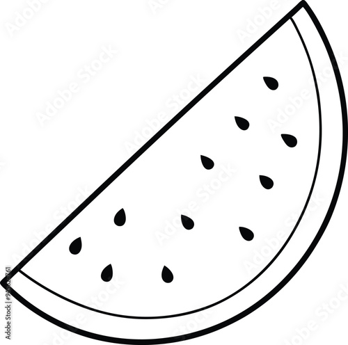 Dive into a world of watermelon with this engaging and colorful kids coloring book
