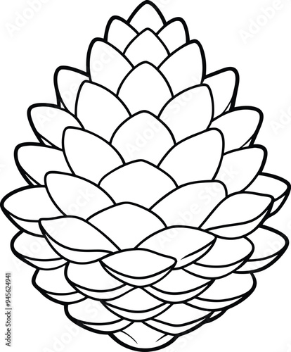 Delightful pine cone coloring book designed for young children to enjoy
