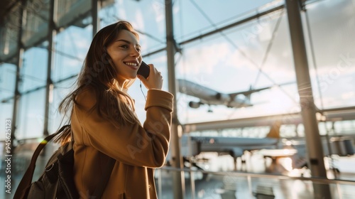 The woman on her phone