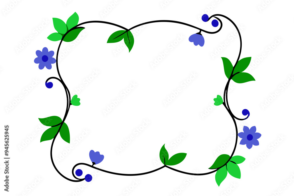 Floral Frame Vector: Elegant Designs for Invitations and Decor Floral Frame Vector: Elegant Designs for Invitations and Decor