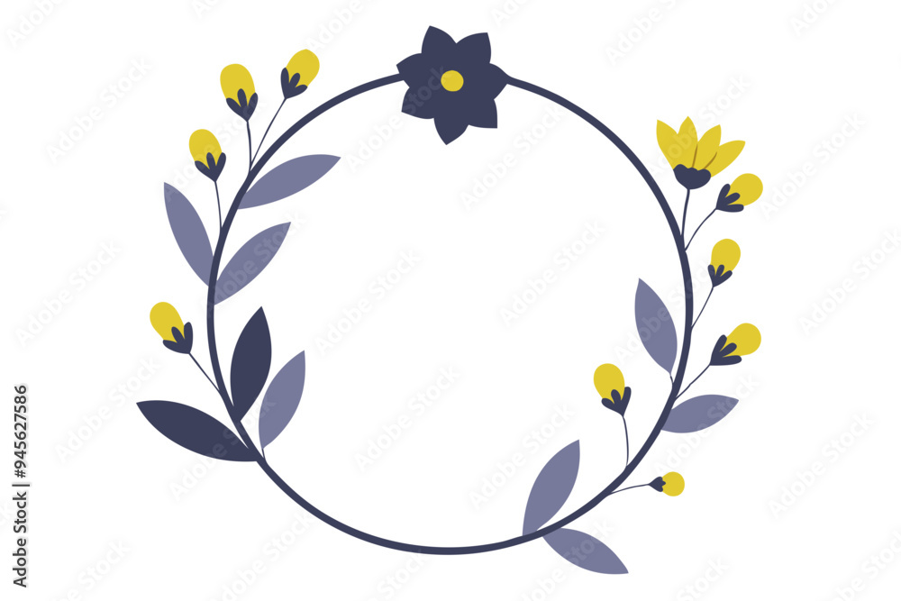 Charming Floral Frame Clipart for Greeting Cards and Artwork