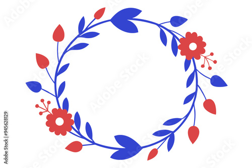 Charming Floral Frame Clipart for Greeting Cards and Artwork