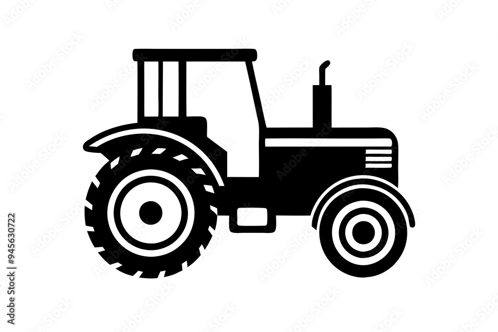 Obraz premium tractor isolated on a white background
