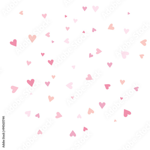 Texture with pink heart, vector decoration for banners and cards