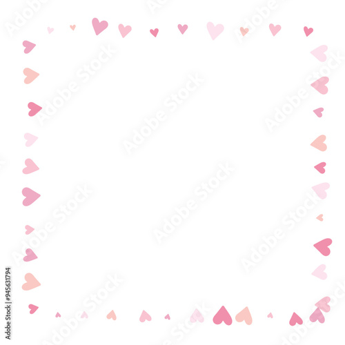 Texture with pink heart, vector decoration for banners and cards