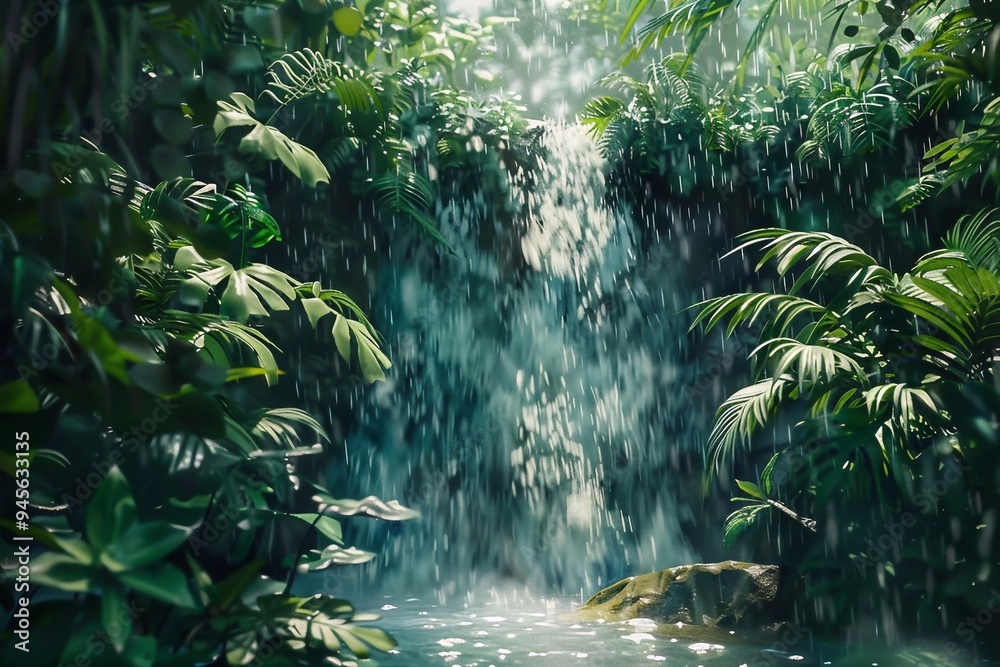 Fototapeta premium waterfall in the jungle